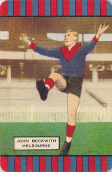 1955 Coles Victorian Footballers Series 3 #NNO John Beckwith Front